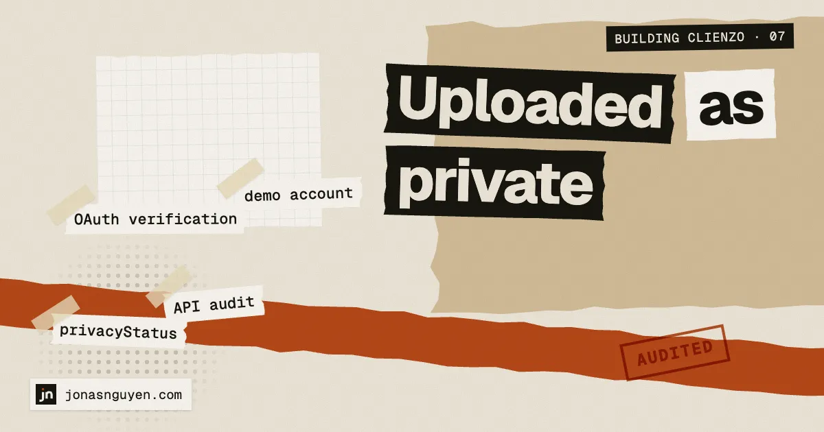 Collage illustration: “Uploaded as private”